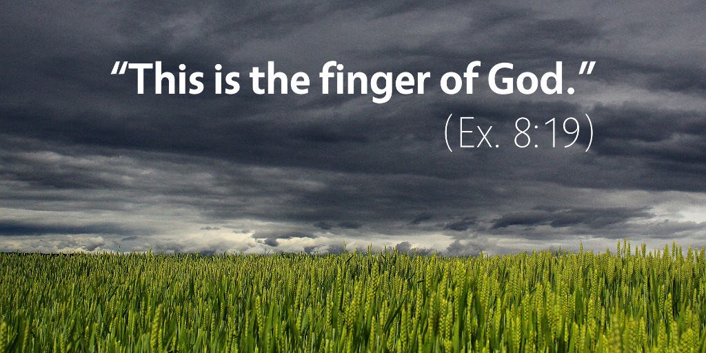 Exodus 8: This is the finger of God.