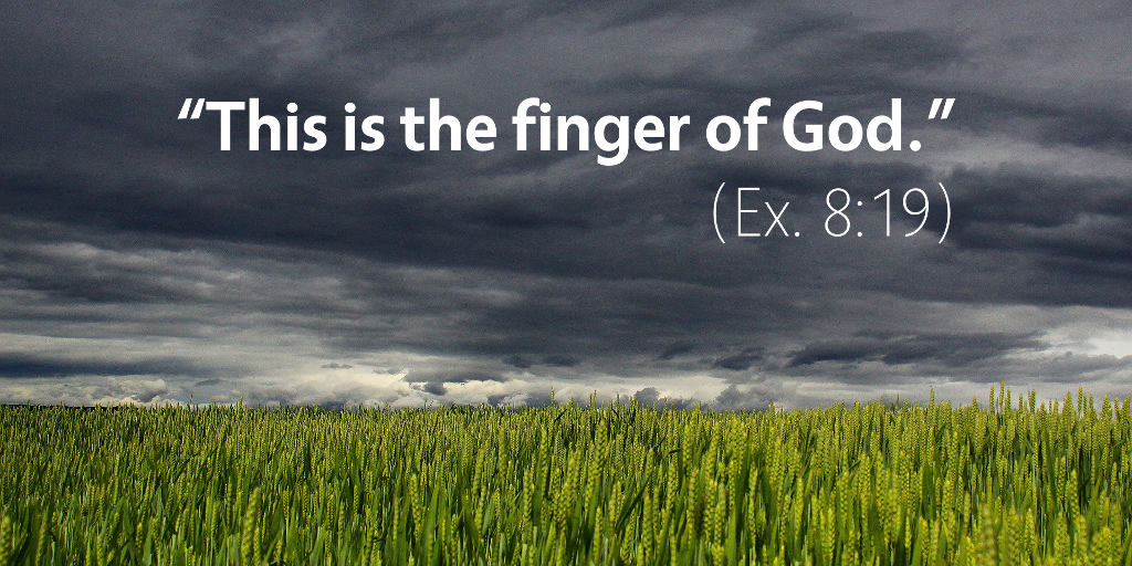 Exodus 8: This is the finger of God.