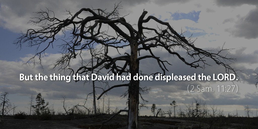 2 Samuel 11: But the thing that David had done displeased the LORD.