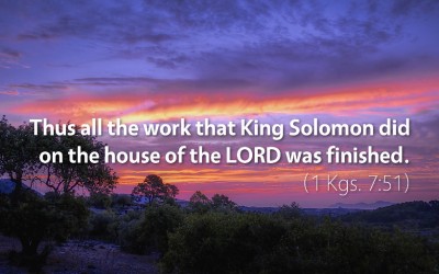 October 4th: Bible Meditation for 1 Kings 7