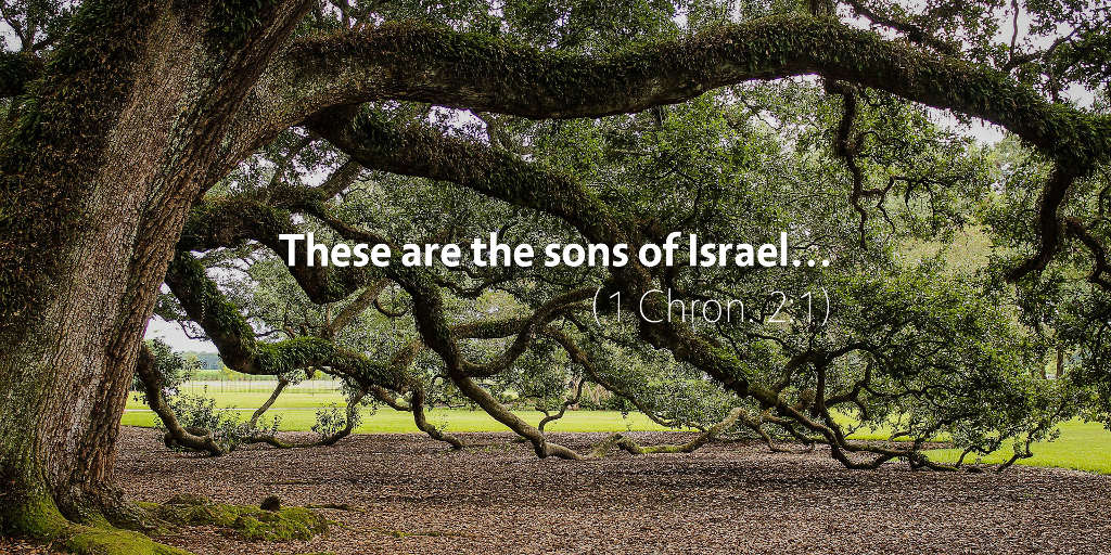 1 Chronicles 2: These are the sons of Israel...