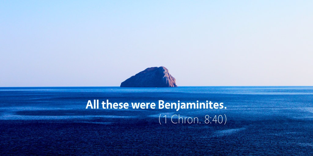 1 Chronicles 8: All these were Benjaminites...